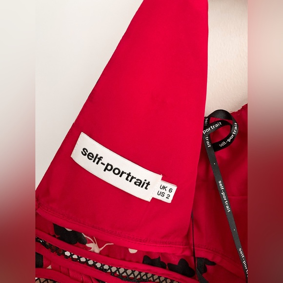 SELF PORTRAIT RED DRESS - Picture 3 of 5